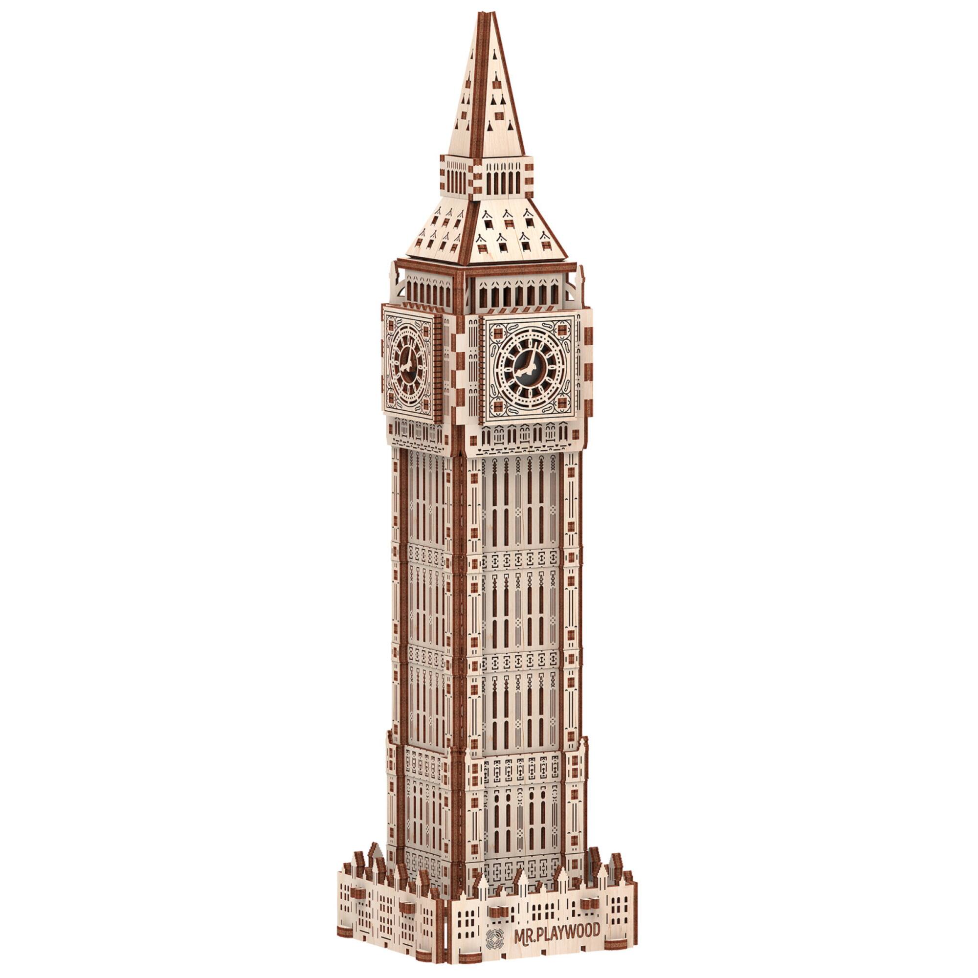 Mr. Playwood Big Ben 3D Wooden STEM Puzzle Kit